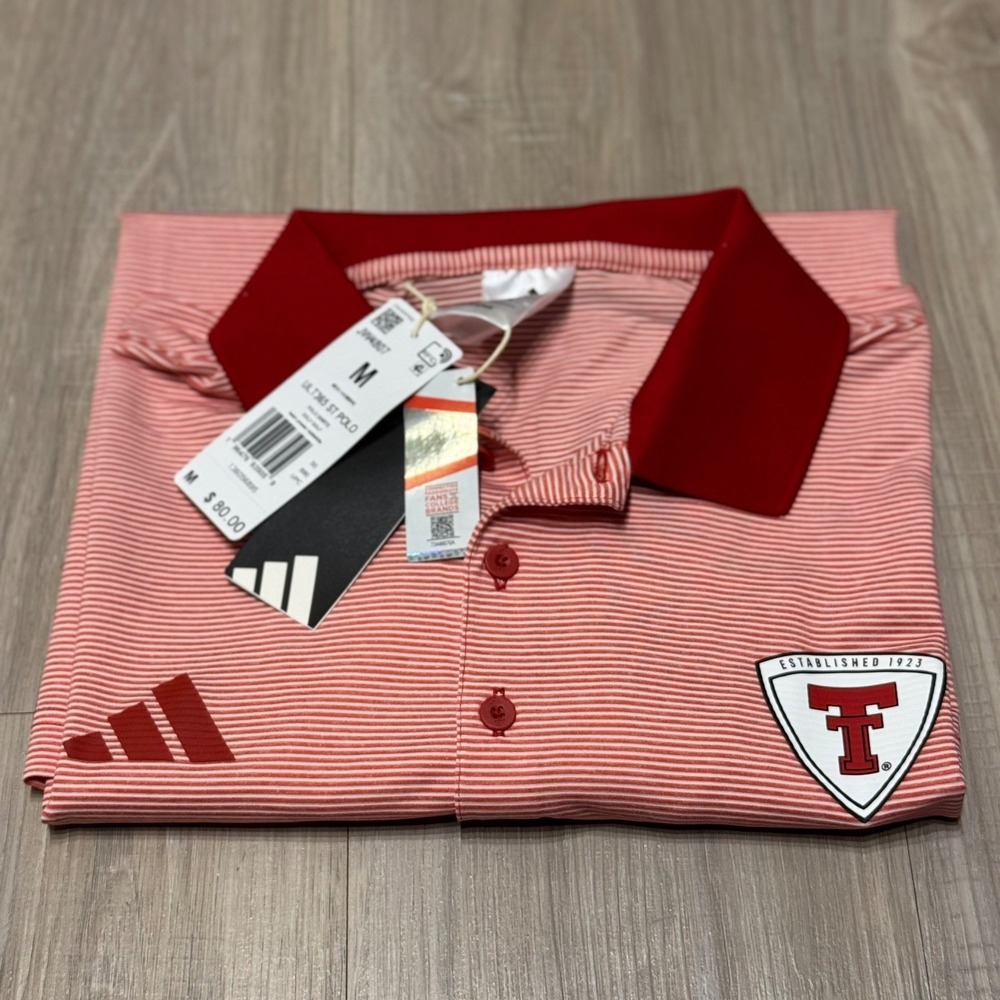 Adidas NCAA Texas Tech Red Raiders Ultimate365 Golf Polo Shirt Men's Medium - Picture 8 of 9